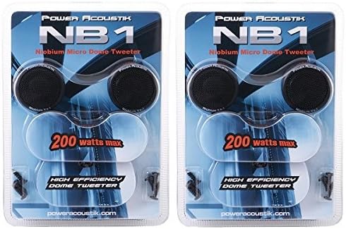 LOT of 2 Power Acoustic NB1 200 watt Dome Car Audio Tweeters