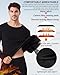 Heated Thermal Underwear Set for Men USB Intelligent Heated Thermals top and Heated Pants with 2 *Battery and Box Black