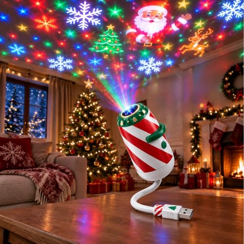 Christmas Projector Lights, Holiday LED Projector for Wall & Ceiling, Red - image 8