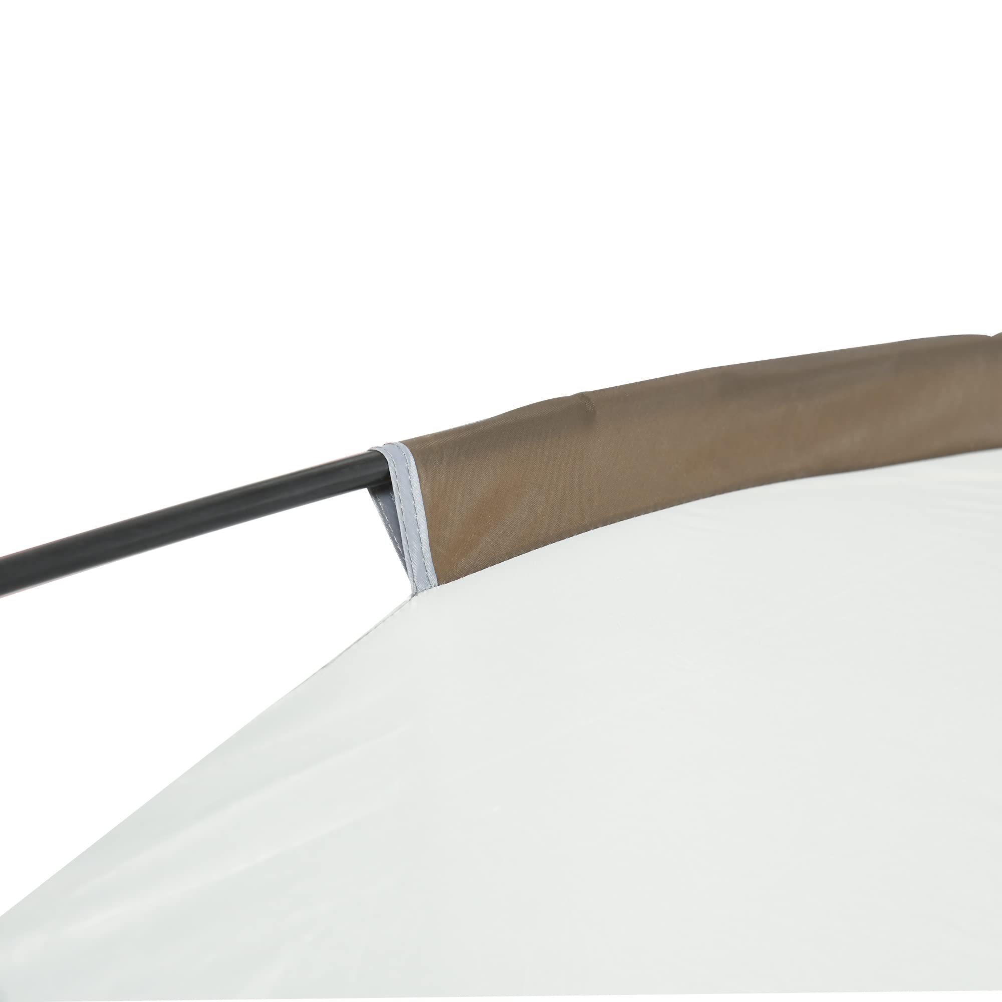 Outsunny Carpa de Jardín 3x3 m para 6-8 Personas con 4 Mosquiteras Blanco | Cenador, 2 Puertas, Protección UV50+, Bolsa de Transporte, Carpa para Camping Terraza Patio Exterior