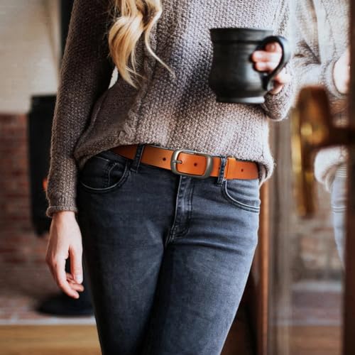 3-Pack Fashion Leather Belts - Classic Pin Buckle Belts for Jeans and Dresses4