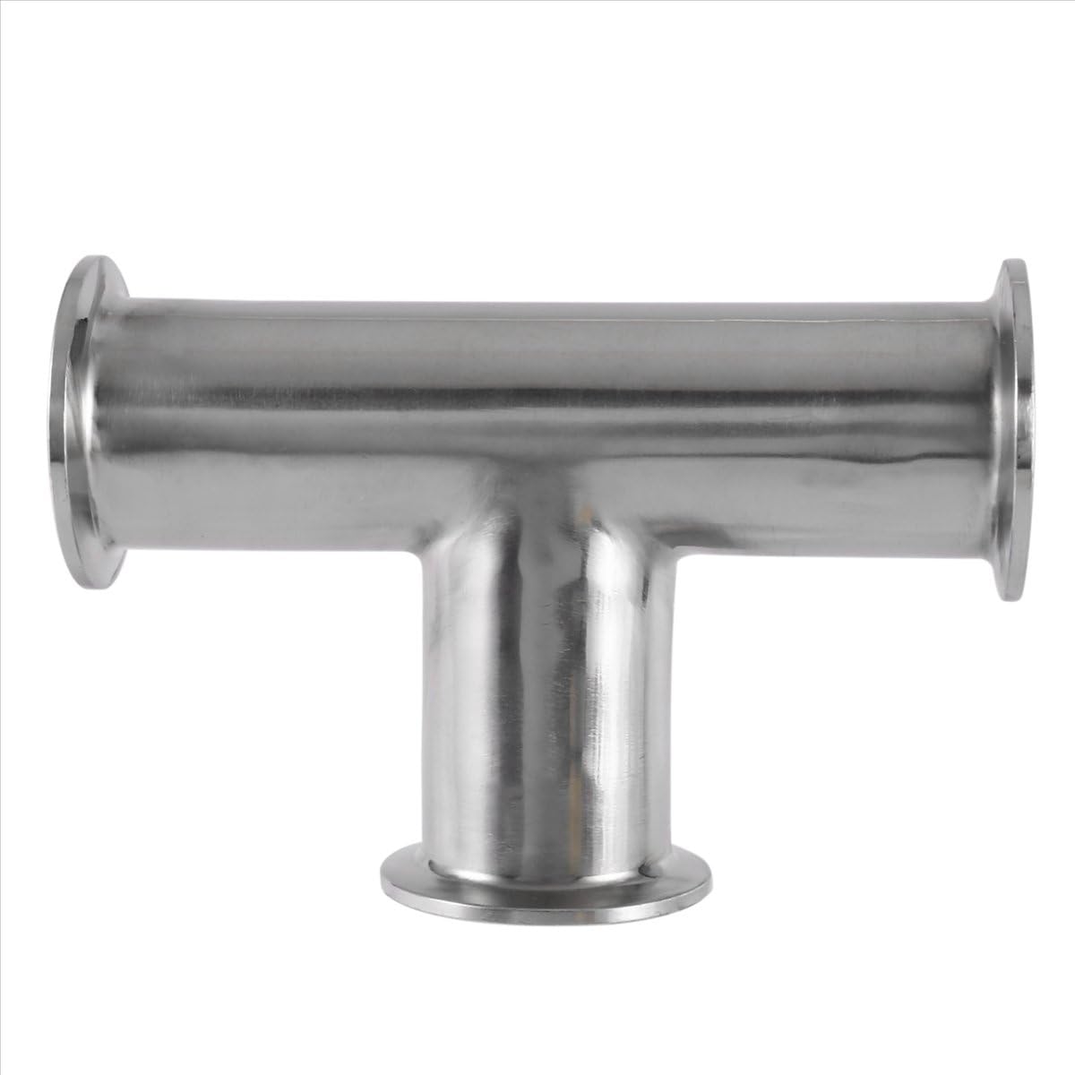 BPQiang 1.5Inch 38Mm Sanitary Tri Clamp 3 Way Tee 304 Stainless Steel Ferrule Connector Pipe Fitting