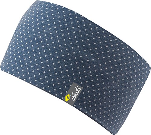 FEINZWIRN sportliches Kopfband Haarband aus Baumwolljersey in vielen Farben, doppellagig (blau-gepunktet) Cover