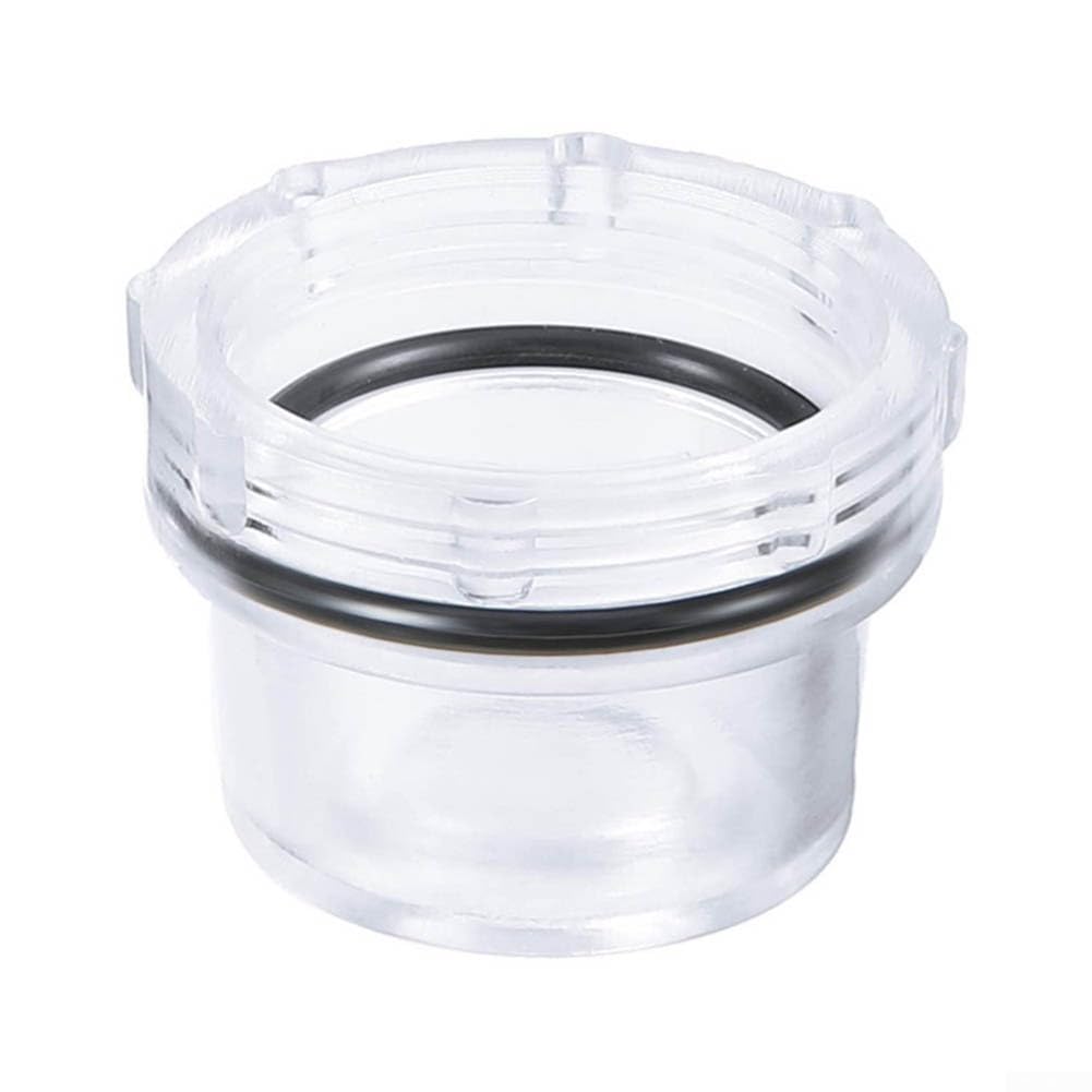 1/2 Zoll Wasserfilter Edelstahl 50 Mesh Inline Sieb für Pumpe Sprüher Hochdruckreiniger Transparent Gehäuse Leicht zu Reinigen