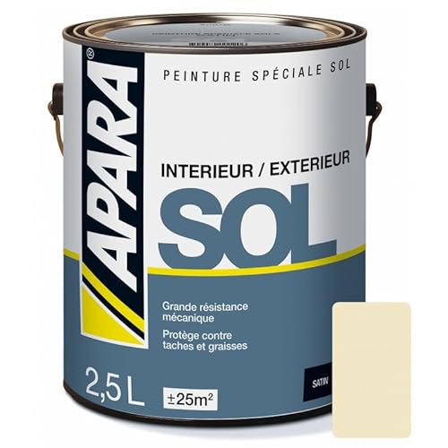 APARA Peinture Sol Satin 2.5 litres Pierre (RAL 1015)