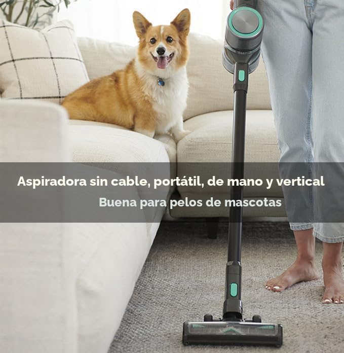 Miniatura 2 de Wyze - Aspiradora inalámbrica S con potente succión de 20 Kpa, barra ligera con filtro HEPA, potente motor sin escobillas de 300 W, tiempo de