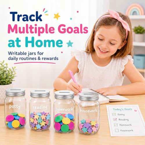 Roowest 72 Pcs Coin Jars for Behavior Tokens Bulk Plastic Reward Jars for Kids Token Classroom Behavior Management Back to School Supplies Teacher Tools by Roowest - Image 6