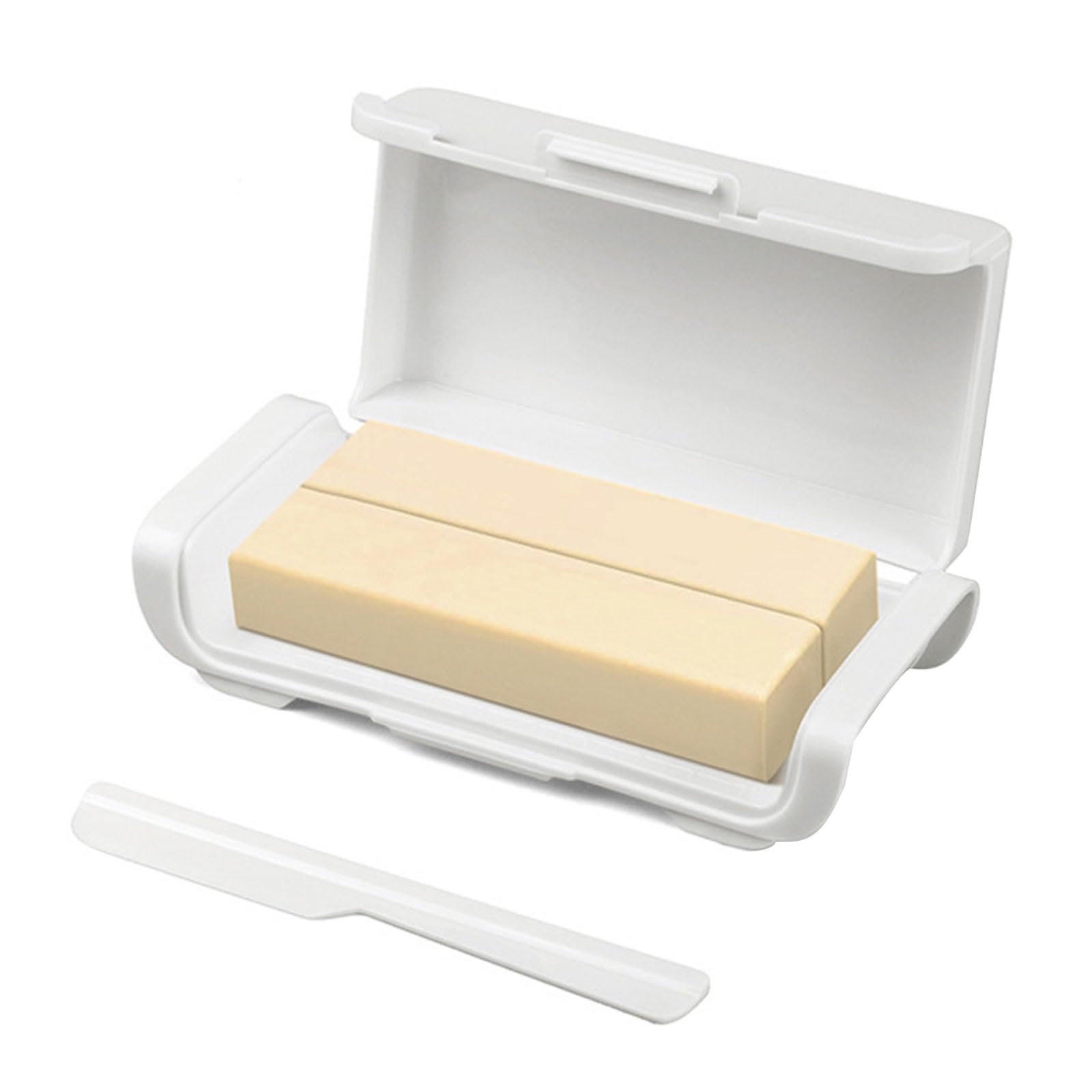 LUCKGONI Butter Dividing Storage Box with Lid Kitchen Storage Seal Butter Splitting Cheese Box for Fridge Countertop