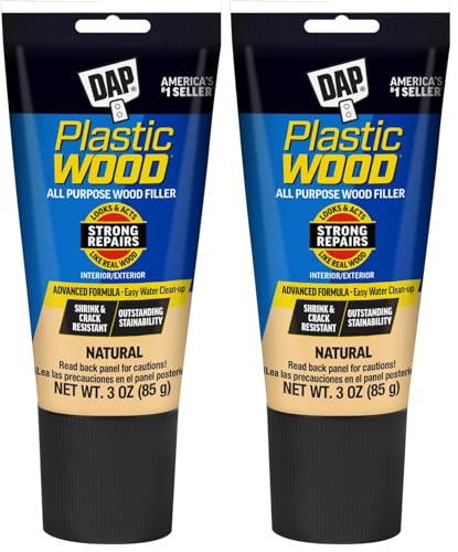 Image of DAP Plastic Wood All Purpose Latex Wood Filler,Natural,3 Oz (7079800580),(Pack of 2)