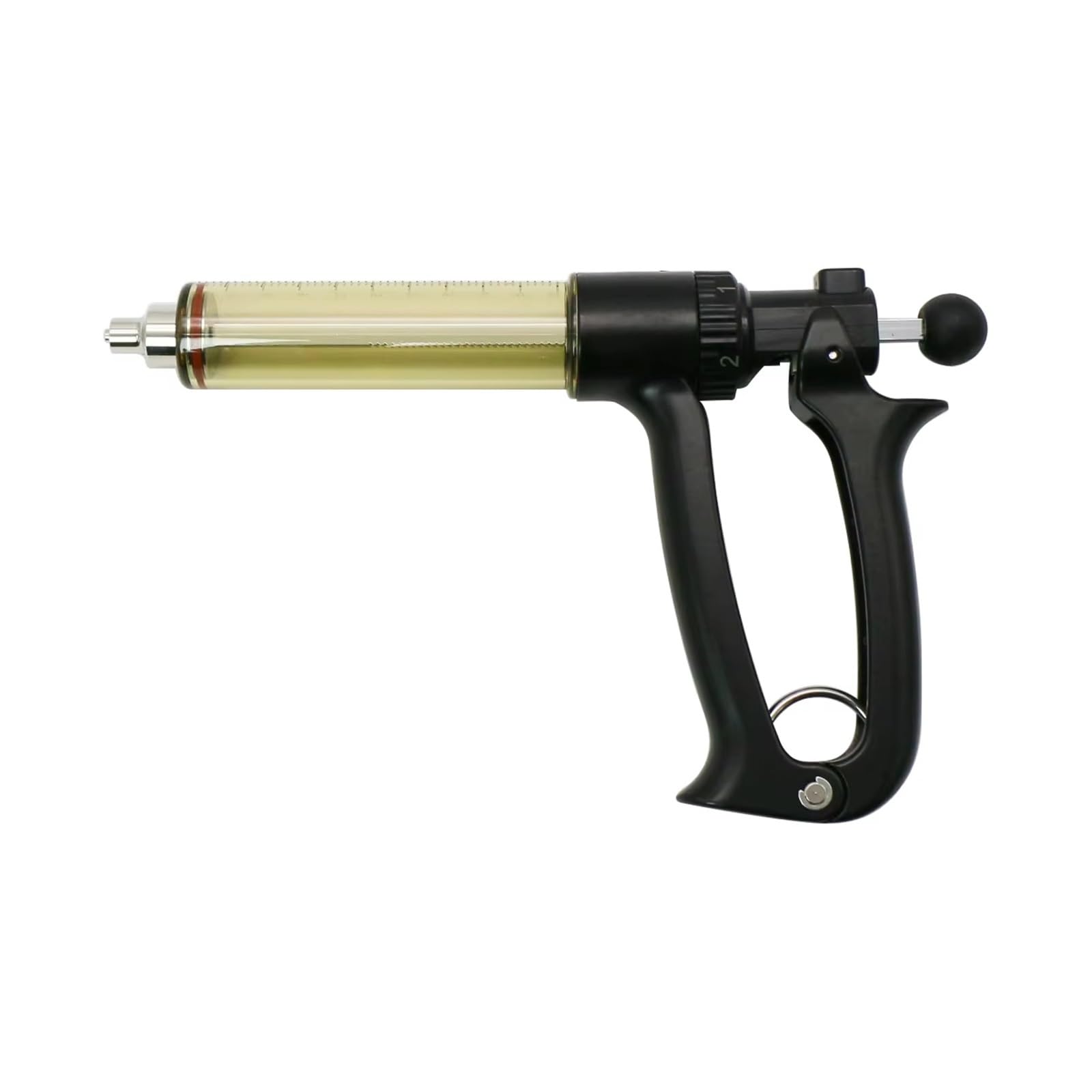 Dispositivo Veterinario per Somministrazione Siringa Continua Semiautomatica 25 Ml Attrezzatura Veterinaria Medicina Alimentatore Bovini Suini Ovini per Vaccino Scala Regolabile