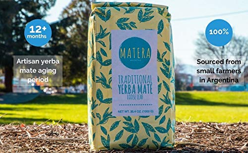 Special Sale - Matera Yerba Mate, Direct Trade, Argentinian Traditional Loose Leaf, 2.2 Lb #TOP3