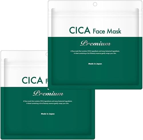 STAY FREE CICA パック フェイスマスク プレミアム 30P×2袋 (60枚) 大容量 ツボクサエキス ヒアルロン酸ca コラーゲン シートパック シートマスク フェイスパック 顔 パック シカ 日本製のサムネイル
