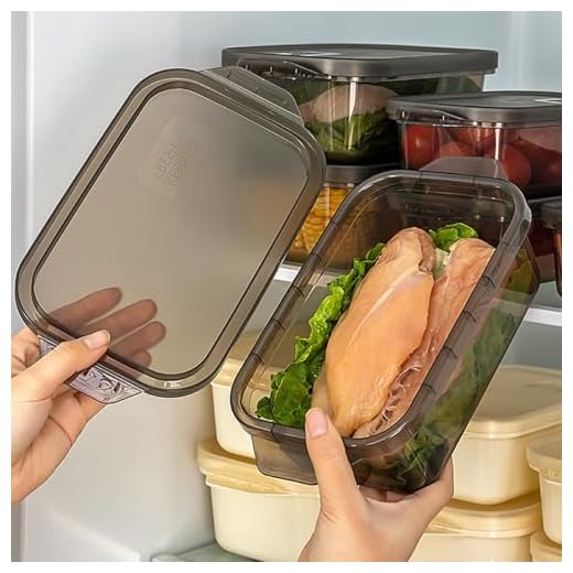 3-Pack Food Storage Containers with Lids, Reusable Bento Boxes, BPA Free, Stackable, Microwave/Dishwasher/Freezer Safe (600ml/21oz)