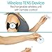 Vive Wireless Tens Unit - Electrode Pad Device - Electric Stimulation Machine - EMS Pain Relief Therapy Nerve Stimulator for Muscles, Back, Tendonitis - Reusable Digital and Portable Electrotherapy
