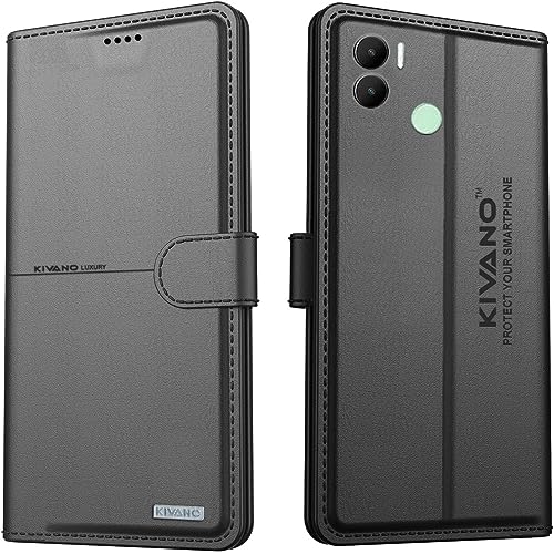 Image of Compatible with Xiaomi Redmi A2 Plus /Poco C51 / Poco C50 / Xiaomi Redmi A1 Plus Flip Cover | Leather Finish | Inside Pockets & Inbuilt Stand | Shockproof Wallet Style Magnetic Closure