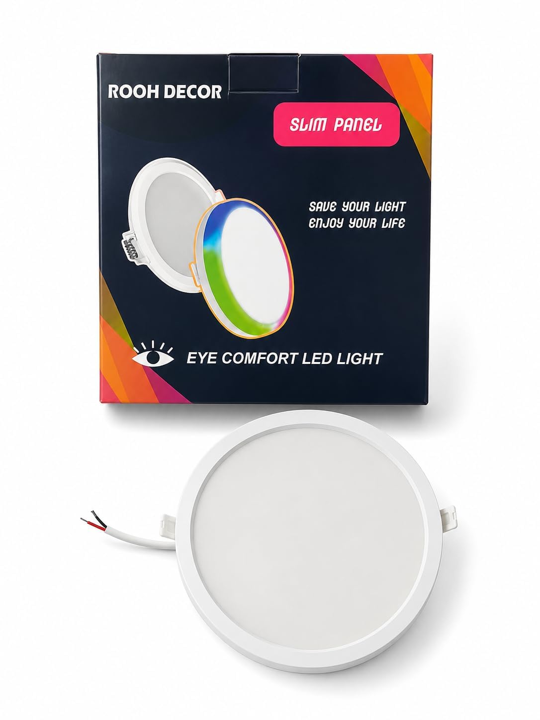 12W Slim Round LED Panel Light 3-in-1 Colour Pack of 1 | 1200 Lumens Output, 4KV Surge Protection, 100V-440V Wide Voltage, Eye Comfort Design, Recessed Ceiling Light-image-41