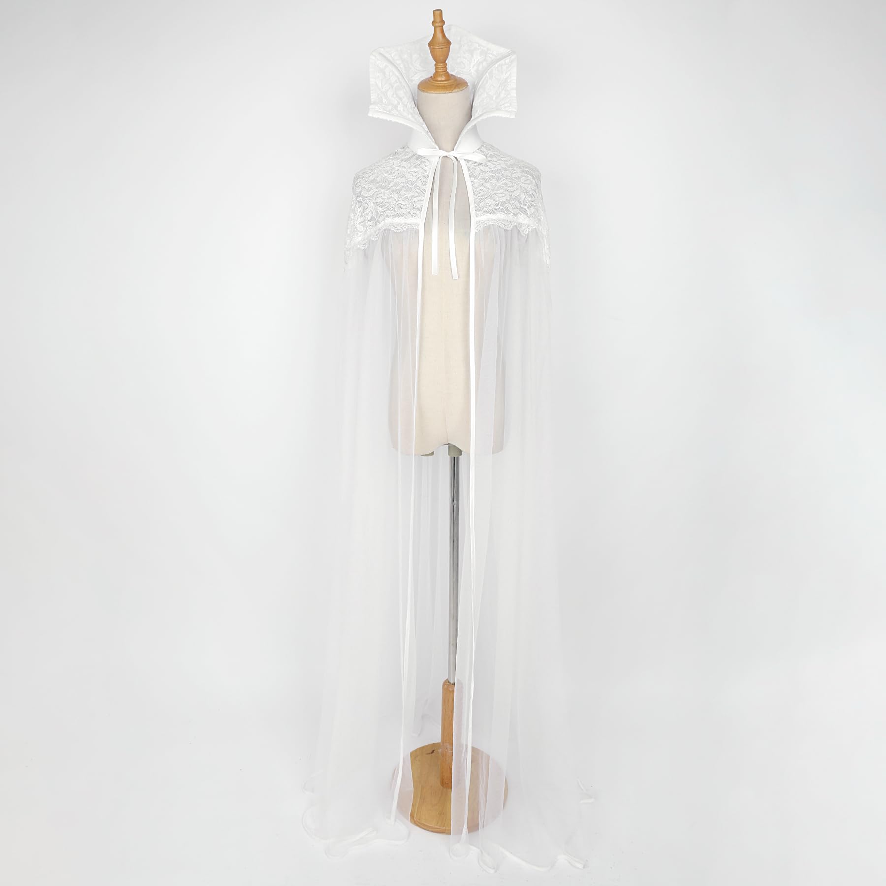 Zwarte Halloween cape met spinnenweb voor dames - Verkleedkleding