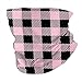 Produktbild Jiayou J Pink Buffalo Plaid Classic Beauty Hals Gamasche Gesicht Bandana, Gesichtsschalbezüge, Schutz Sturmhaube Staub Wind UV Sonne für Frauen Männer Outdoor Sport