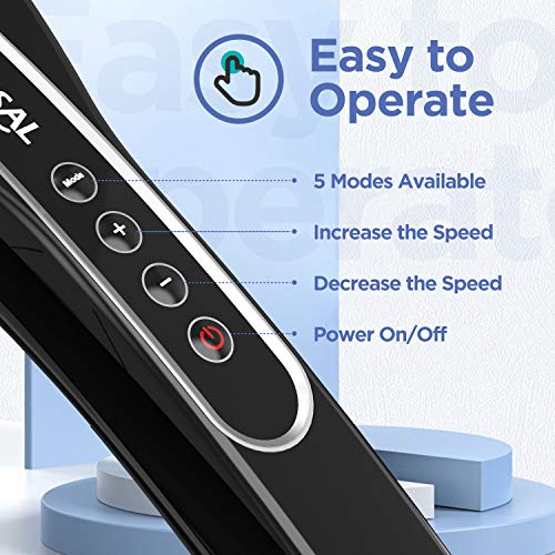 NURSAL Cordless Handheld Massager for Muscles, Powerful Electric Deep Tissue Massager, Pain Relief Body Percussion Massager for Shoulder, Back, Neck, Leg - Thumbnail 7