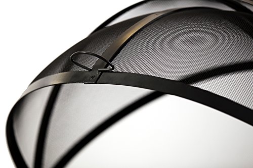 Hampton's Buzaar 40 Inch Fire Pit Easy Access Spark Screen #TOP3