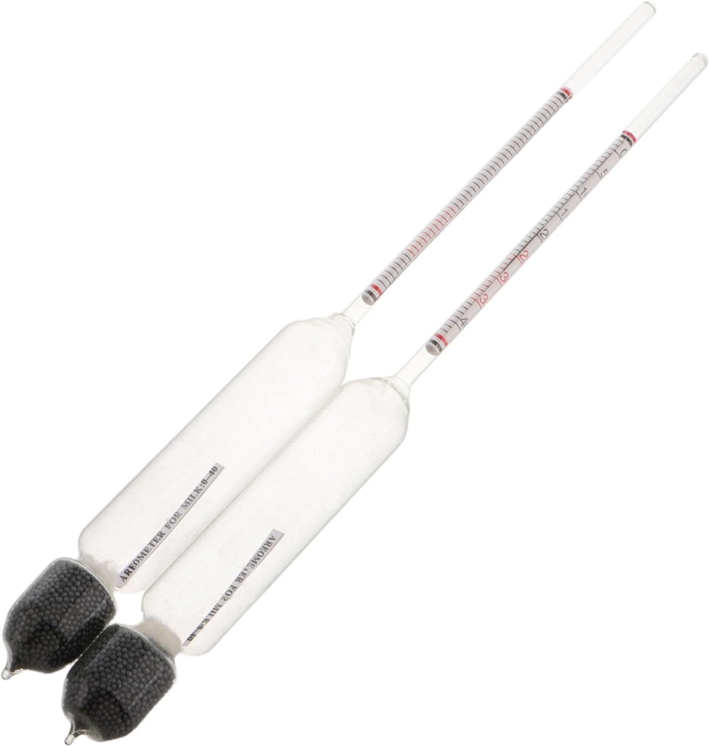 2pcs Milk Lactometer Hydrometer for Dairy Testing Accurate Density and Specific Gravity Measurement Tool for Cow Goat Milk Lab Analysis Instrument with Strict Calibration and Fast