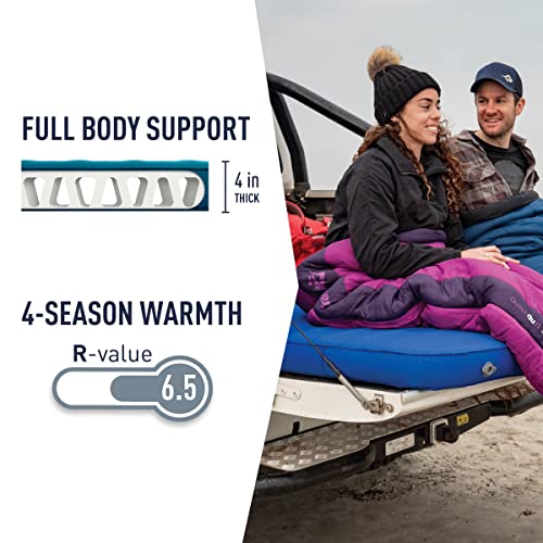 Image of Sea to Summit Comfort Deluxe Self-Inflating Foam Double Sleeping Pad, Byron Blue