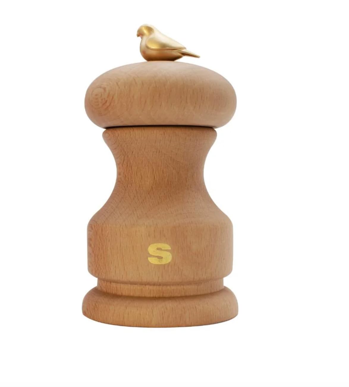 Moulin à sel réglable hêtre naturel Bisetti 11cm pour cuisine