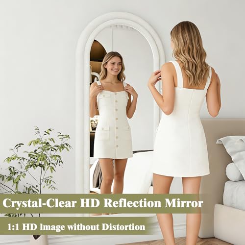 Image of Koonmi 56 inchx24 inch Arched Full Length Mirror, Floor Mirror with Stand