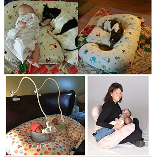 Almohada de embarazo, lavable a máquina, cojín de apoyo de maternidad para lactancia materna y comodidad del bebé, ideal para madres y bebés, diseño ergonómico para un mejor sueño