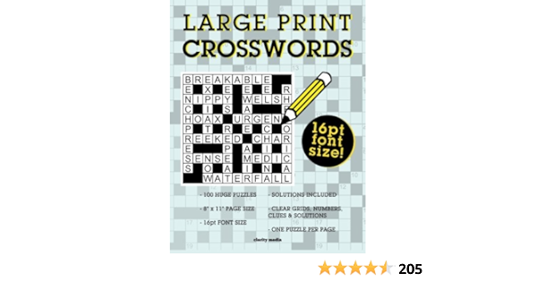 Large Print Crosswords: Amazon.co.uk: Media, Clarity ...