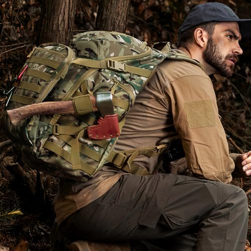 Large tactical backpack for military and army use for survival and emergency situations (52L, Camo)
| Heavy-duty tactic