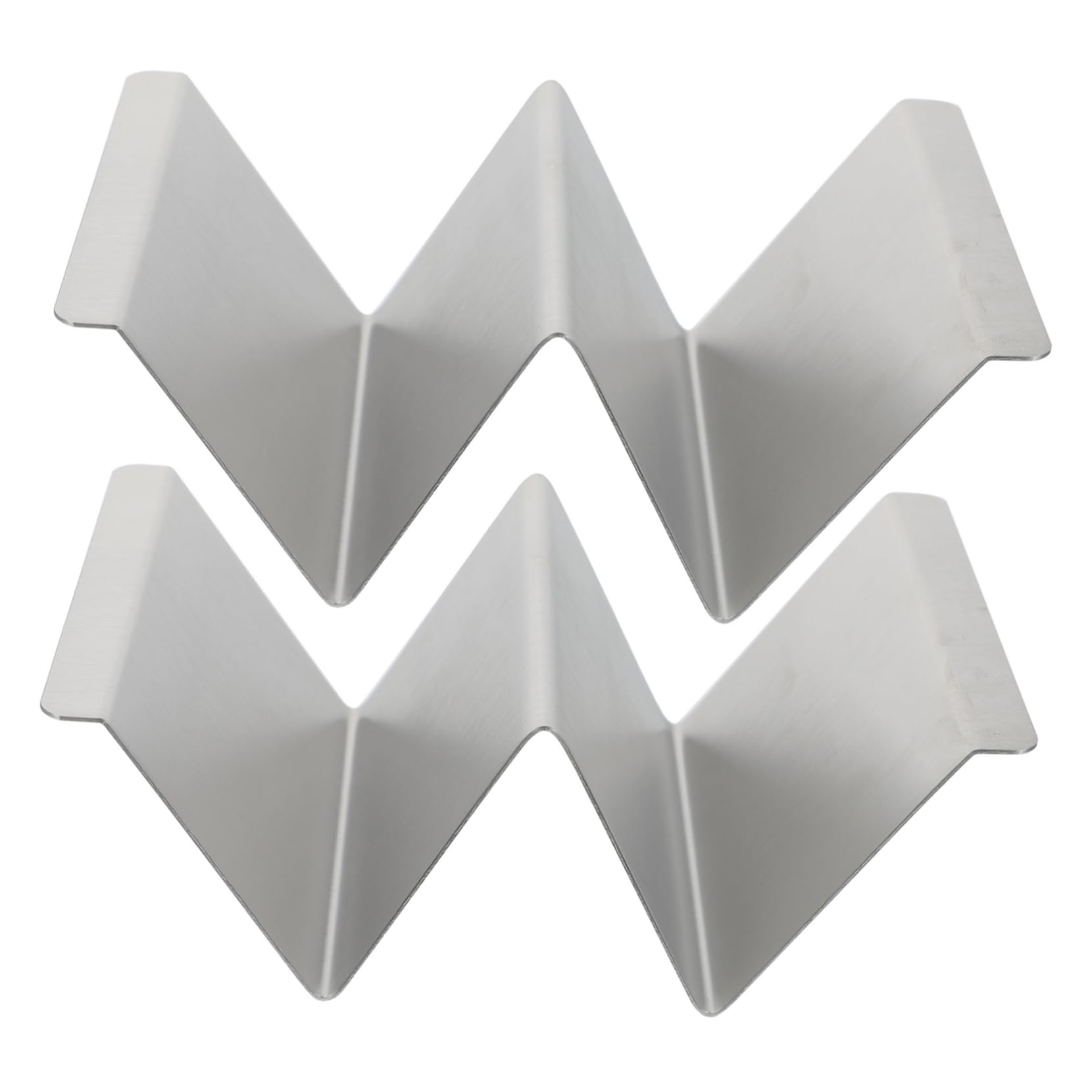 FUNOMOCYA 2pcs Tortilla Stand Taco Stand Taco Holder Stand Taco Shell Holders Burritos Taco Holder with Handles Taco Stand up Holder Taco Rack Tacos De Stainless Steel Silver