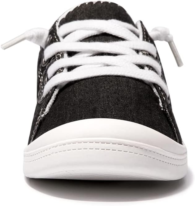 Women's Slip On Canvas Sneaker Low Top Casual Walking Shoes Classic Comfort Flat Fashion Sneakers - Image 4