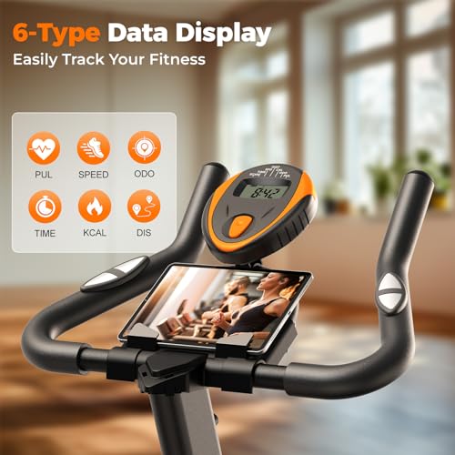 YOSUDA Exercise Bike,Magnetic Indoor Cycling Bike with 136kg Weight Capacity,Brake Pad Stationary Bike for Home with Exclusive App,Low Noise, Tablet Holder for Weight Loss - Image 6