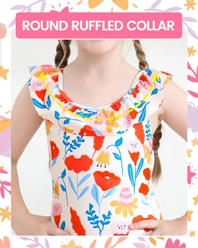 Image of Angel season Girls Swimsuits Kids Bathing Suit One Piece Swimwear with UPF 50+ Cute