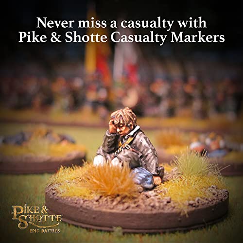 Wargames Delivered - Pike & Shotte Epic Battles- Casualty Markers- 28Mm Miniature Wargaming Include 18 Casualty Markers Use To Mark The Fallen Soldiers, Digital Bundle- Action Figures By Warlord Games #TOP5