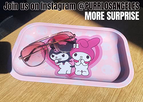 Anime Rolling Tray Pink Rolling Tray Pink Decorative Tray (Pink Heart) #TOP2