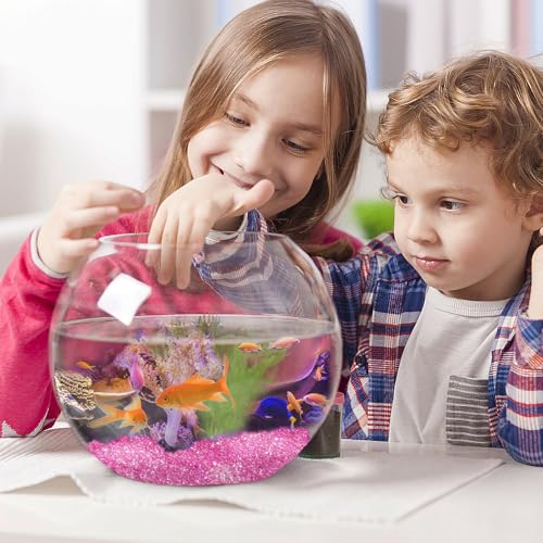 Image of Keedolla 15 Oz Aquarium Fish Tank Pebbles Gravel for Betta Fish, Sea Glass Beads Fish Bowl Rocks Pebbles Glass Stone Polished for Aquarium, Vase Fillers, Christmas Decoration - Pink
