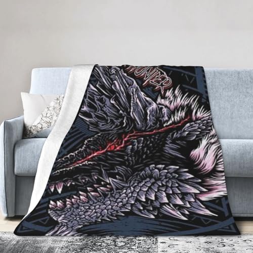 Monster Hunter Ultra-Soft Micro Fleece All-Season Warm Blanket 40"x30"