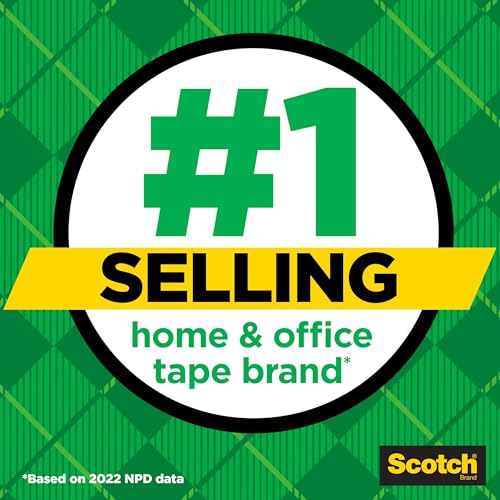 Scotch Magic Tape, Invisible, Home Office Supplies and Back to School Supplies for College and Classrooms, 4 Rolls