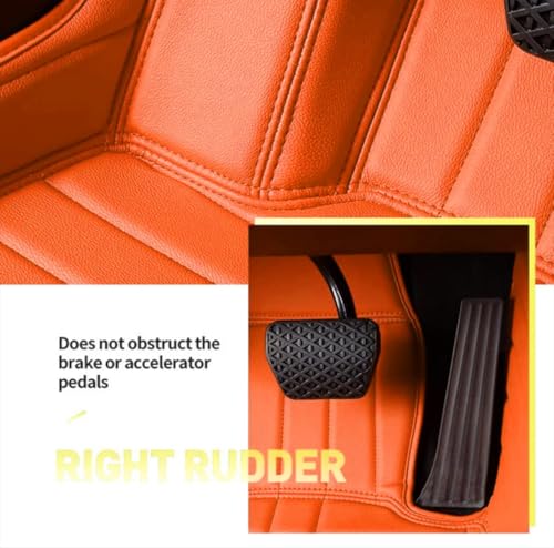 Image of Mr Mattie 10D Car Floor Mats Compatible with Hyundai Creta Ev, Tan /Black