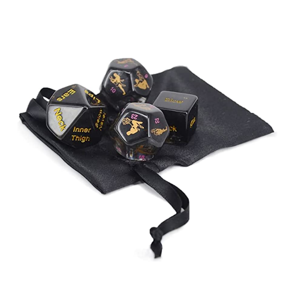Il Set di Dadi è Molto Adatto per Giochi birichini e per insegnare Accessori per Dadi di Coppia (4 Pezzi)