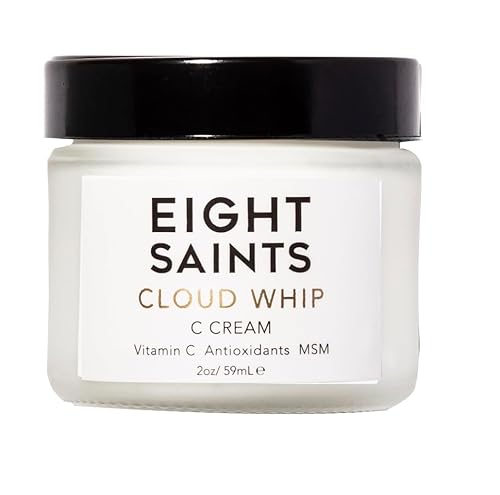 Eight Saints Skincare Cloud Whip Crema hidratante facial con vitamina C, crema facial natural y orgánica para mujeres, crema antienvejecimiento para