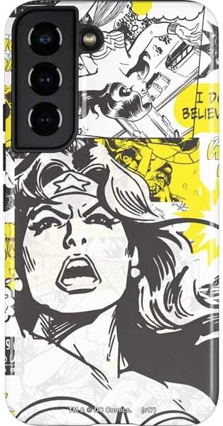 Skinit Pro Phone Case Compatible with Galaxy S22 - Officially Licensed DC Comics Wonder Woman Portrait Design