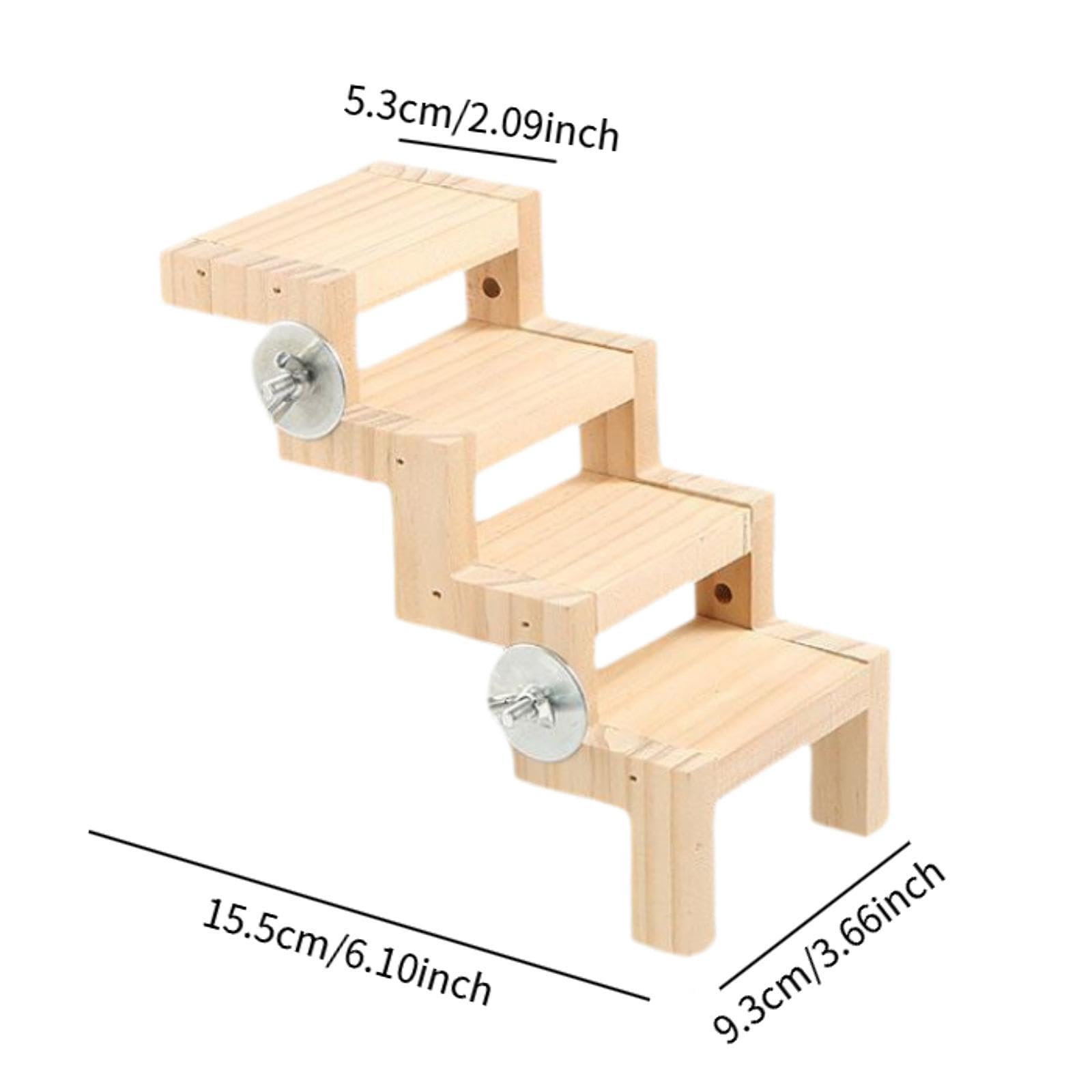 Generic Bird Cage Climbing Ladder Parrot Play Climbing Stair Bird Perch for Macaw Budgies Cockatiel Finches Conures Lorikeet, 15.5x9.3x5.3cm