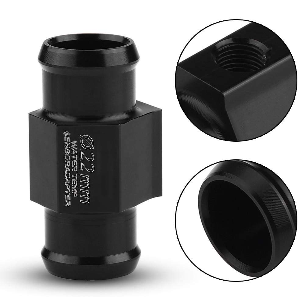 EBTOOLS pour Adaptateur koso pour koso Temp Gauge Adaptateur de température de l'eau Noire, Adaptateur Universel de jauge de capteur de Tuyau de Tuyau de Joint de température de température d'eau de