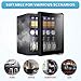 Antarctic Star Mini Fridge Cooler - 70 Can Beverage Refrigerator Black Glass Door for Beer Soda or Wine –Small Drink Dispenser Machine Clear Front Removable for Home, Office or Bar, 1.6cu.ft., Black