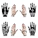 Xmasir 8 Sheets Henna Tattoo Stencil Kit for Women Girls Hand Finger Body Paint Temporary Tattoo Templates 7.8'' X 4''