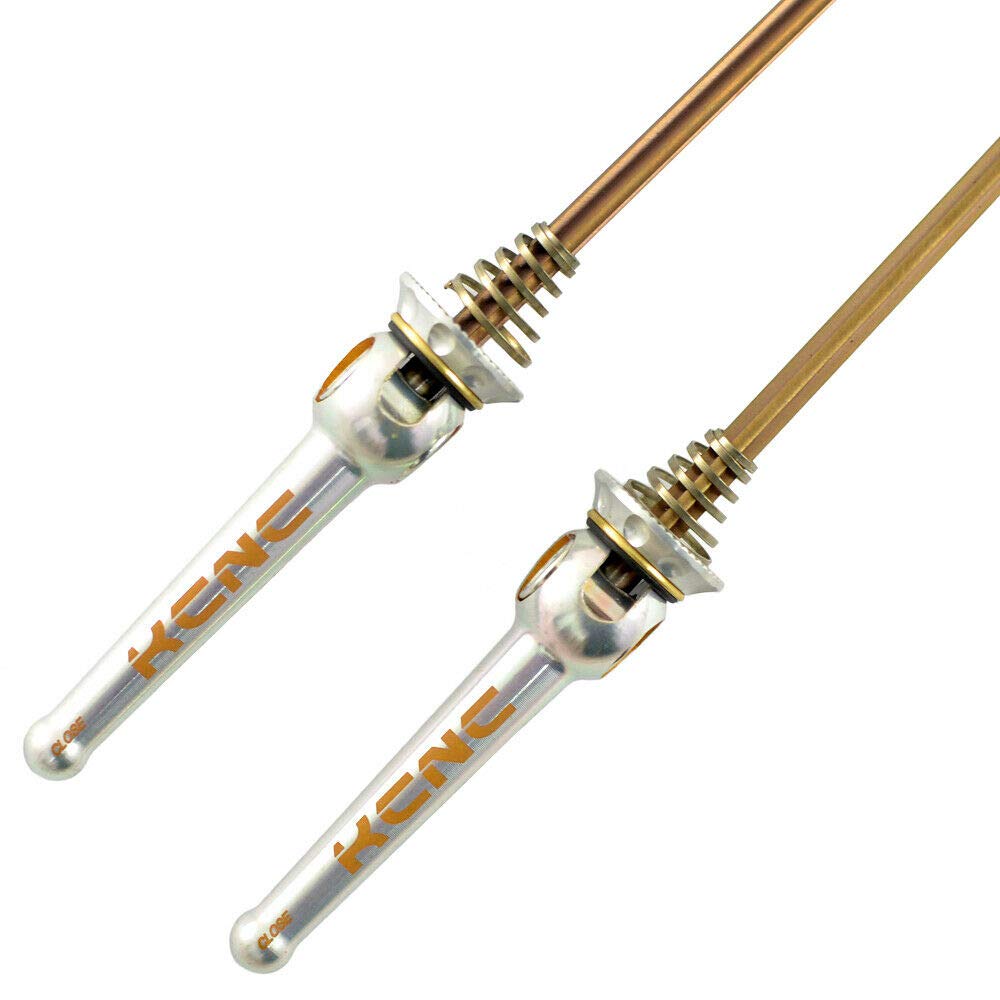 KCNC Grooving QR MTB Titanium Axle Hub Skewer, Silver, KQR05-002S