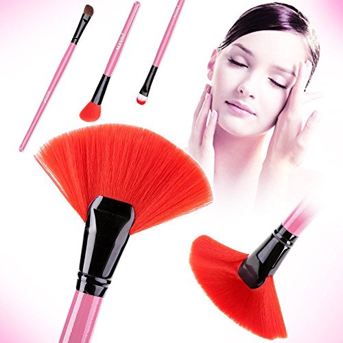 ACEVIVI Makeup Brushes Set Premium Make Up Brush Kit Handle Synthetic Kabuki Foundation Cosmetic Brushes for Powder Liquid Cream Pink 24 PCS